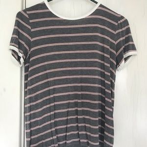 Pink Republic Juniors Small Grey & Pink T Shirt